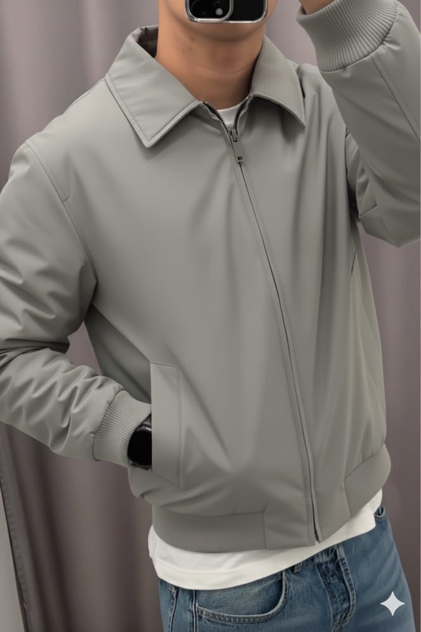 Waterproof Bomber Jacket - Grey