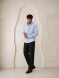 Wide Striped Oxford Shirt
