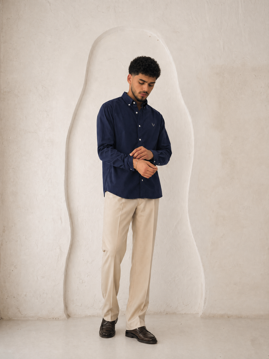 Plain oxford shirt