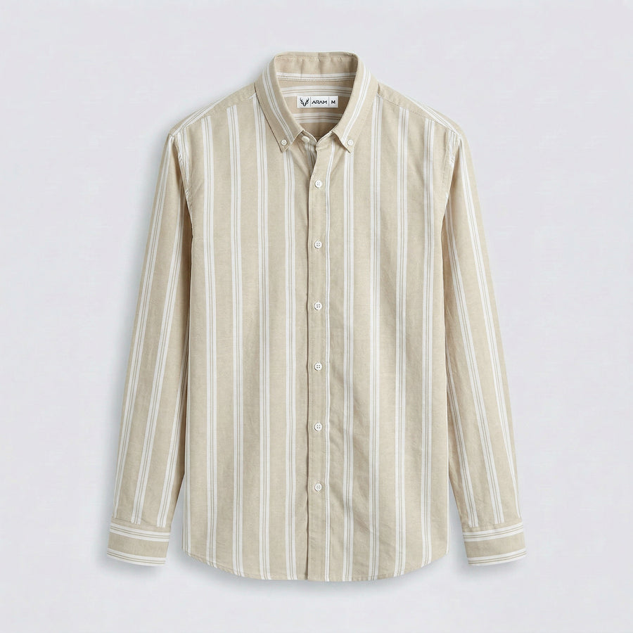 Wide Striped Oxford Shirt