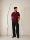Turkish Polo Tshirt - Dark Red