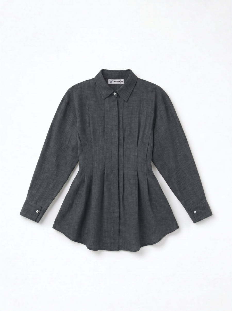 Waist flow blouse