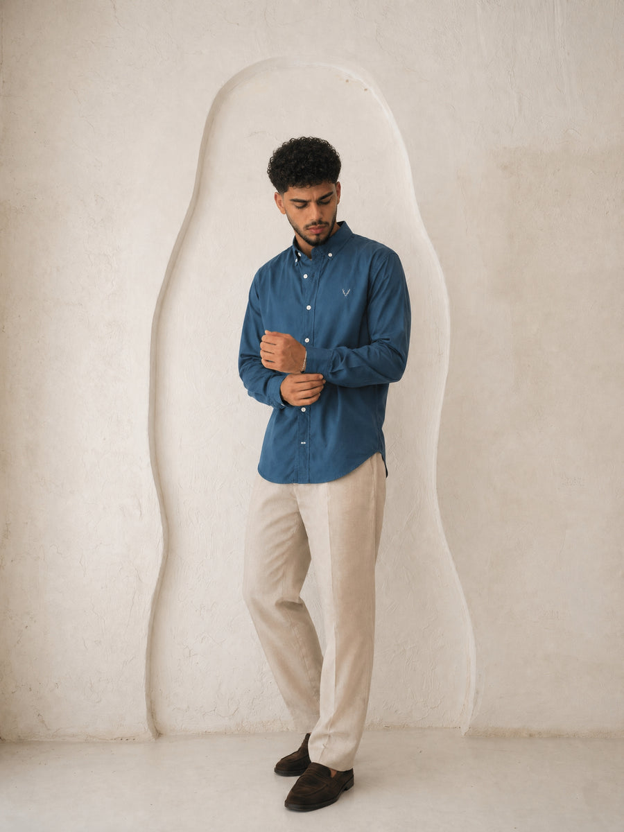 Plain oxford shirt