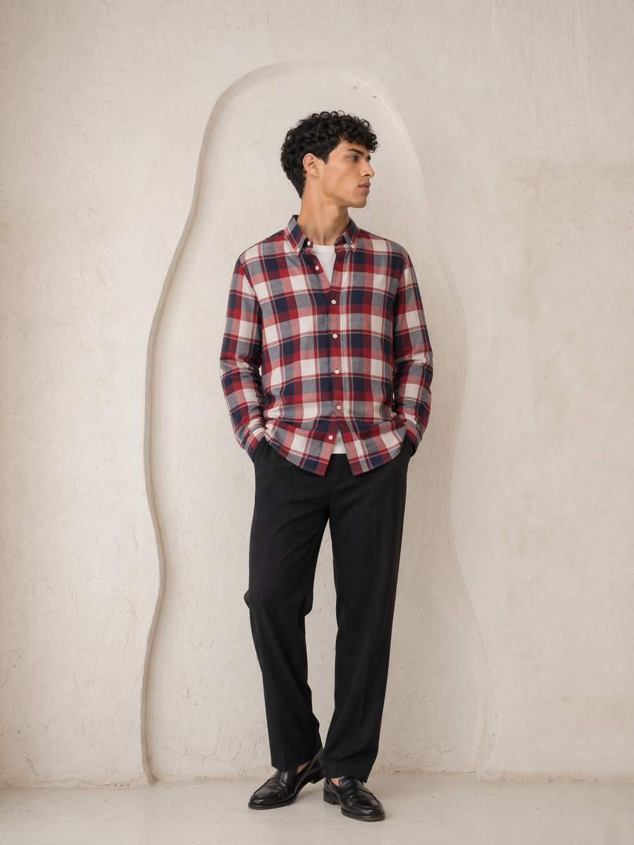 Plaid Cotton Shirt