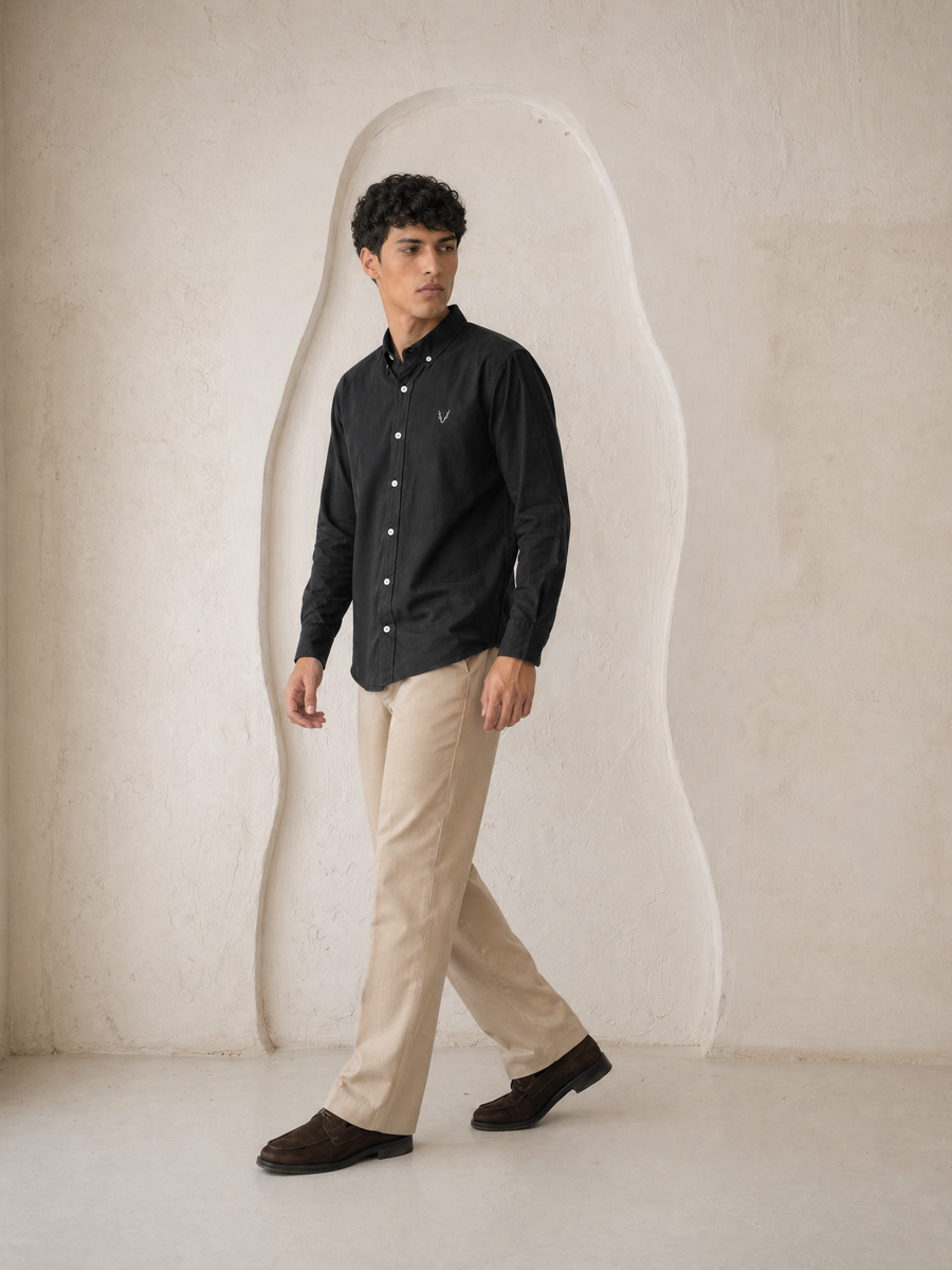 Plain oxford shirt