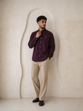Plain oxford shirt