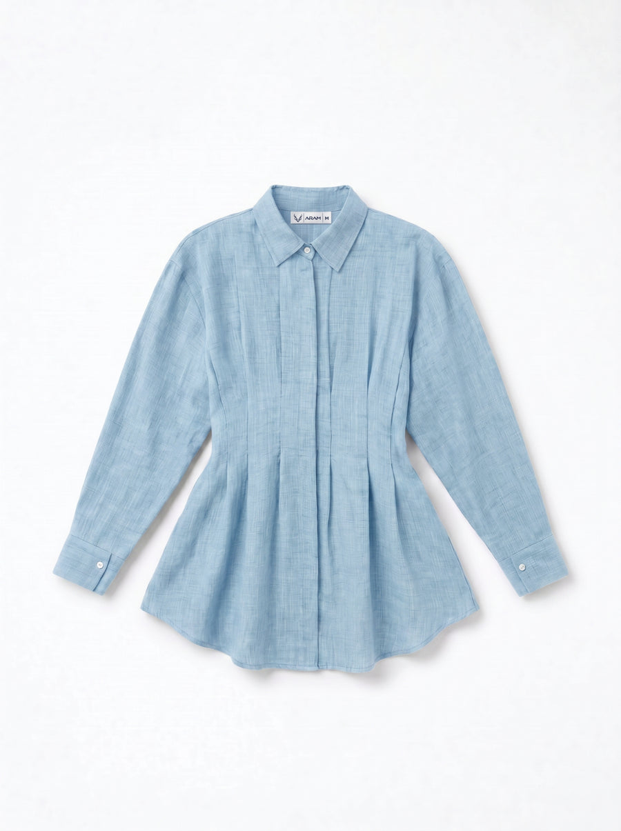 Waist flow blouse