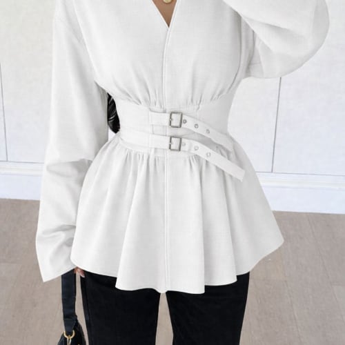 Double Belt Blouse